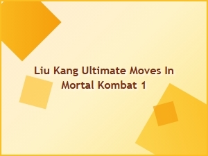 Liu Kang Ultimate Moves in Mortal Kombat 1
